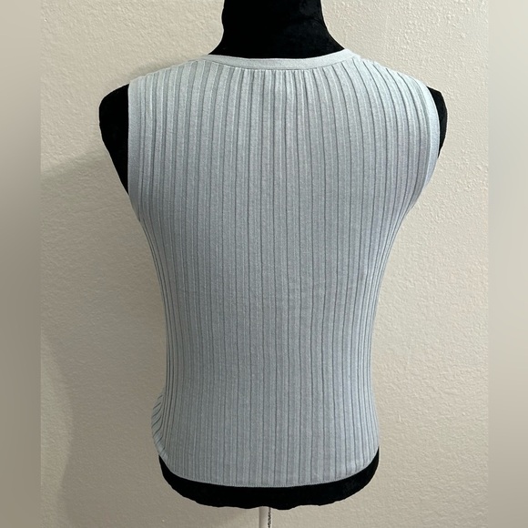 Ann Taylor Sleeveless Ribbed Sweater Top - Picture 3 of 5